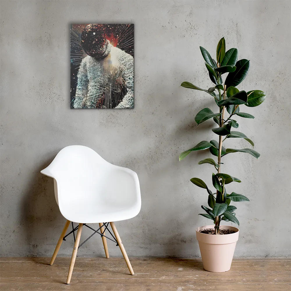 Ethereal Astronaut: A Journey Through the Cosmos | Canvas | 18″×24″