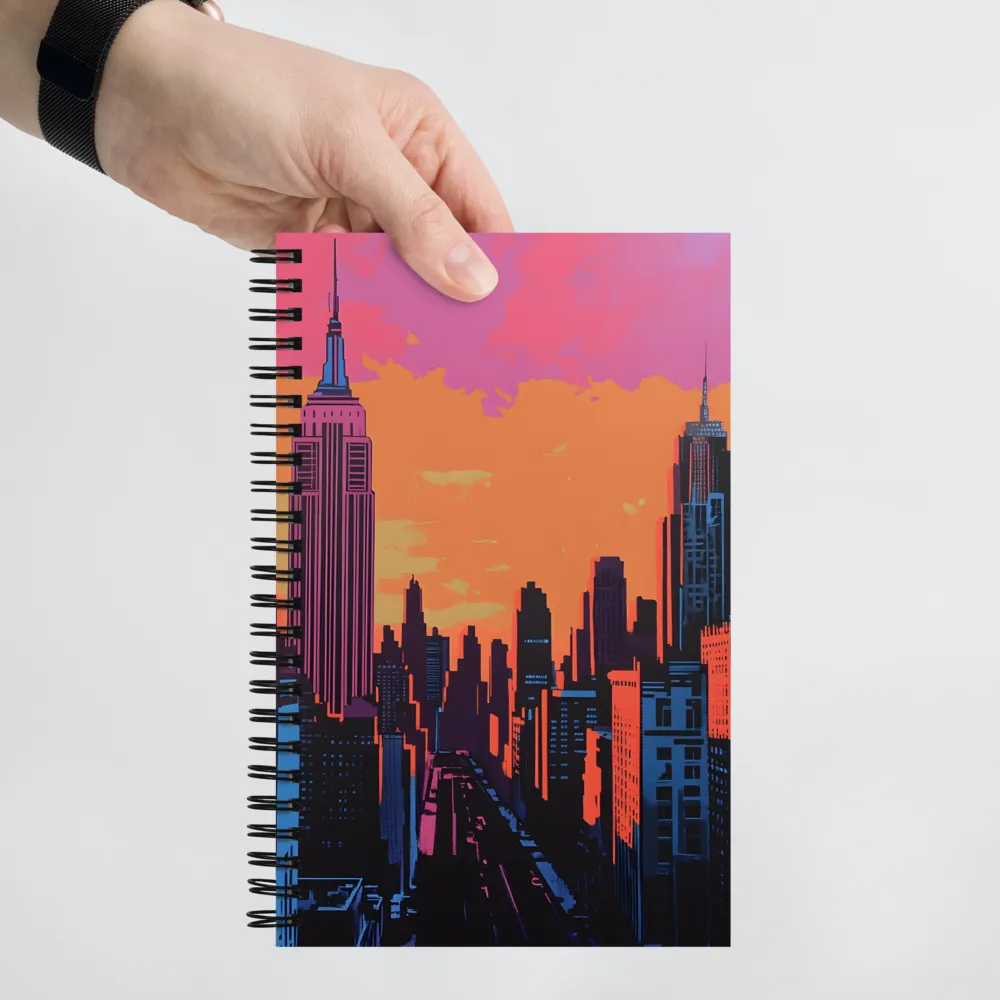 Sunset Over Skyscrapers | Spiral Notebook