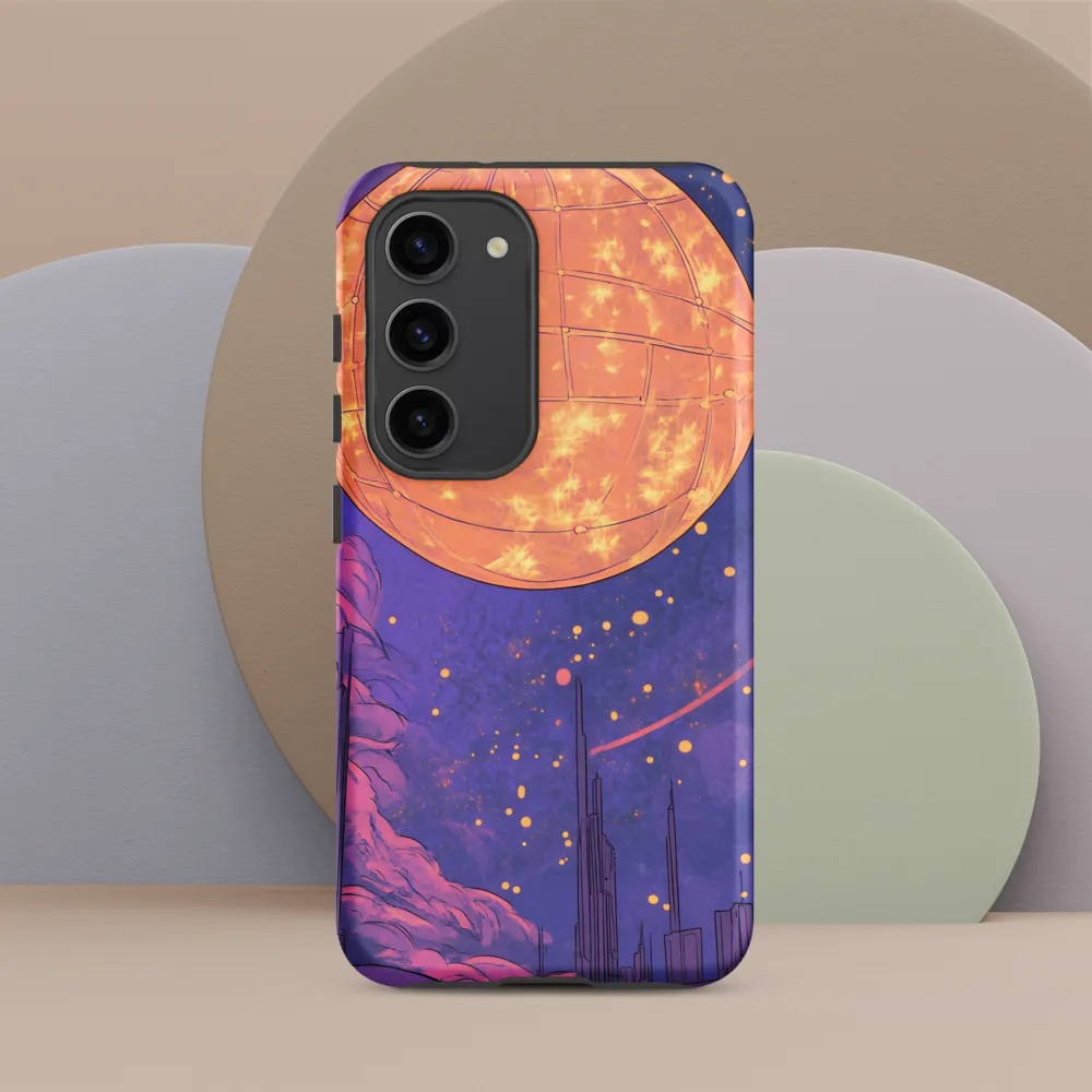 Celestial Cityscape: A Dance of Colors