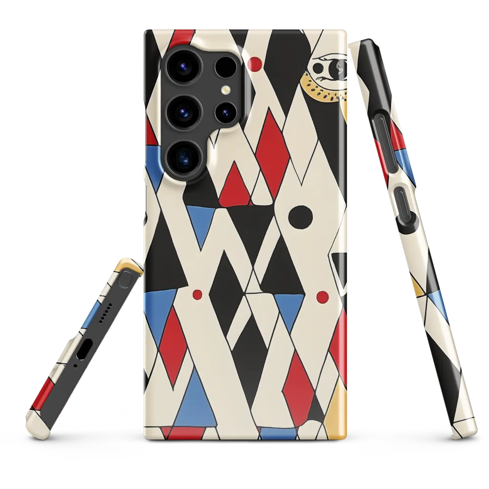 Dynamic Geometric Symphony | Phone Case |  S24 Ultra | Snap Case | Glossy