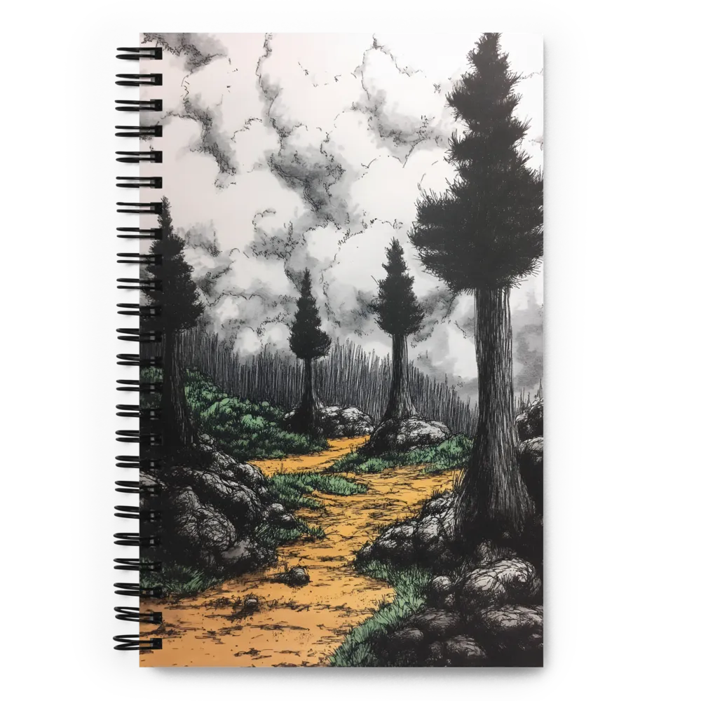 Path Through the Shadows | Spiral Notebook