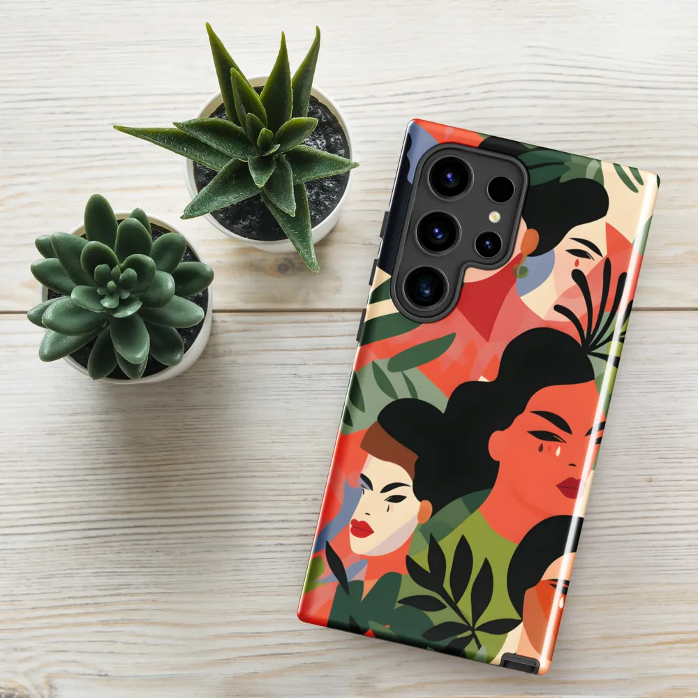 Harmony of Nature and Femininity | Phone Case |  S24 Ultra | Tough Case | Glossy