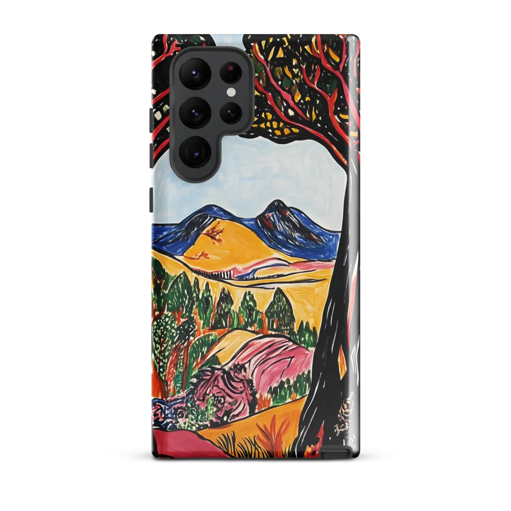 Vibrant Nature's Embrace | Phone Case |  S22 Ultra | Tough Case | Glossy