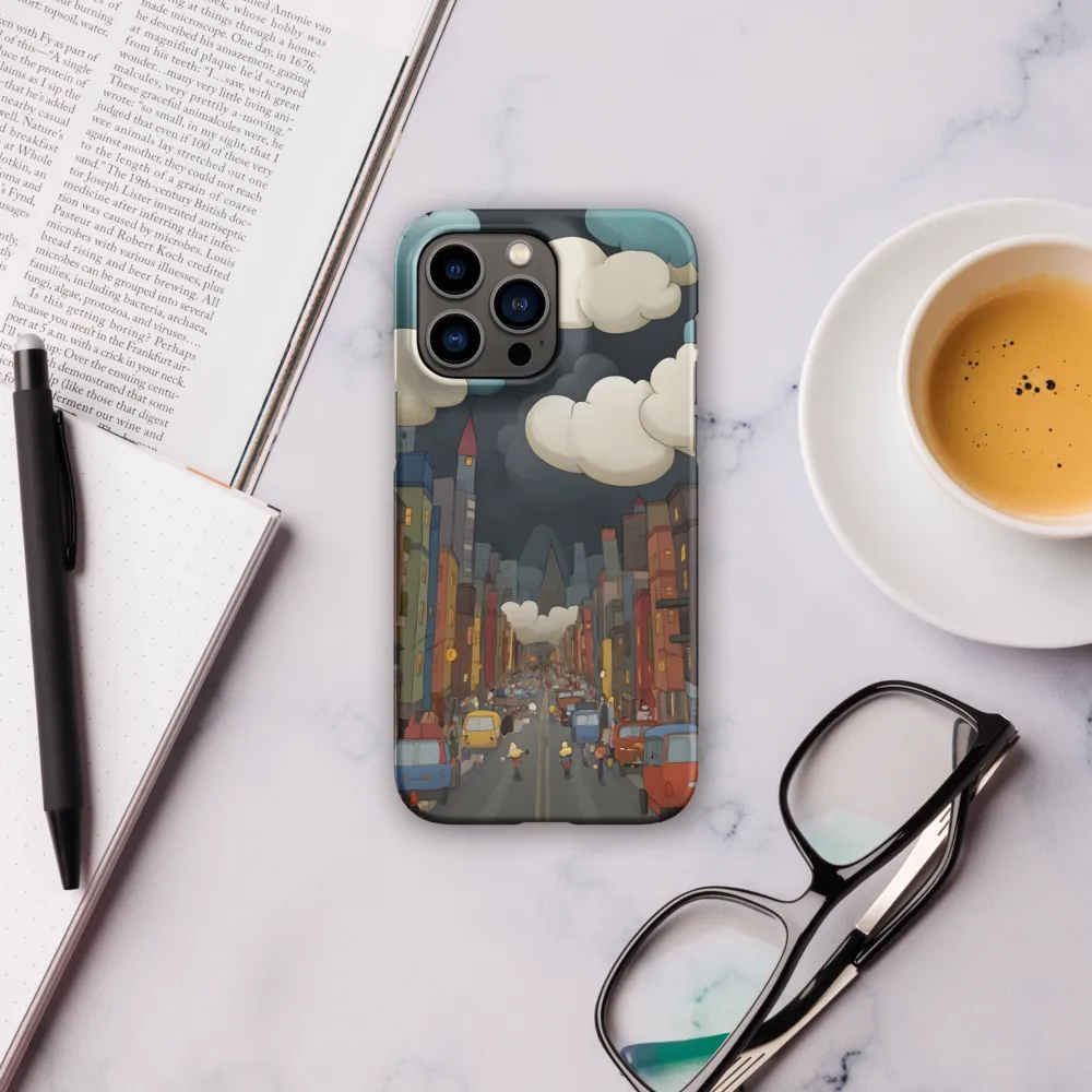 Urban Symphony: A City Awakens at Dusk | Phone Case |  14 Pro Max | Snap Case | Matte