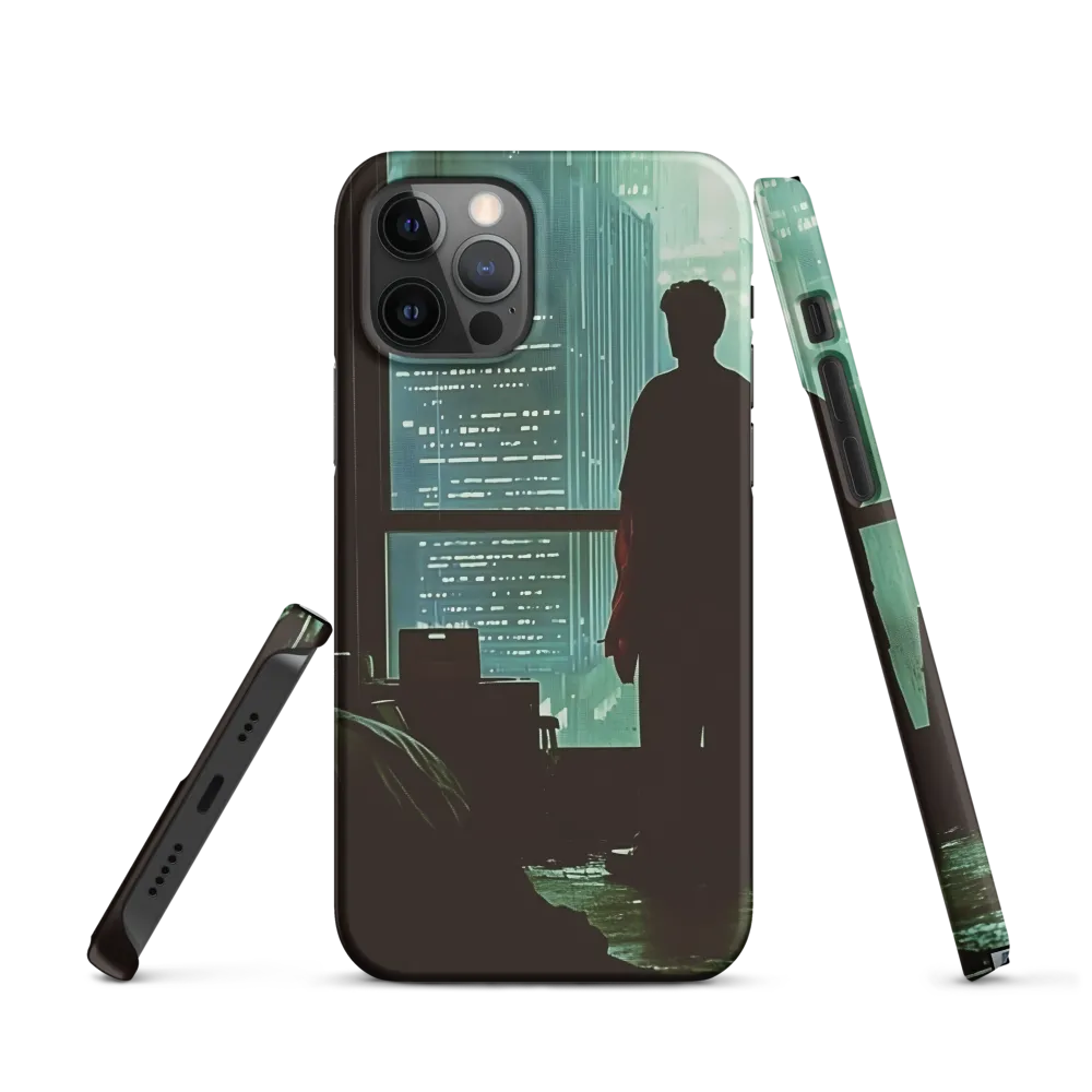 Silent Contemplation in a Futuristic Dystopia | Phone Case |  12 Pro | Snap Case | Matte