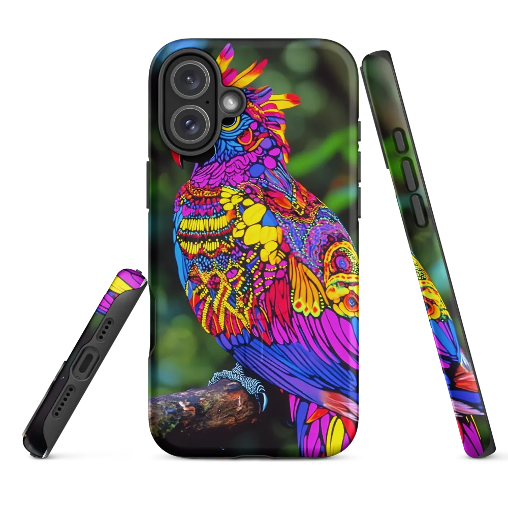 Vibrant Psychedelic Parrot