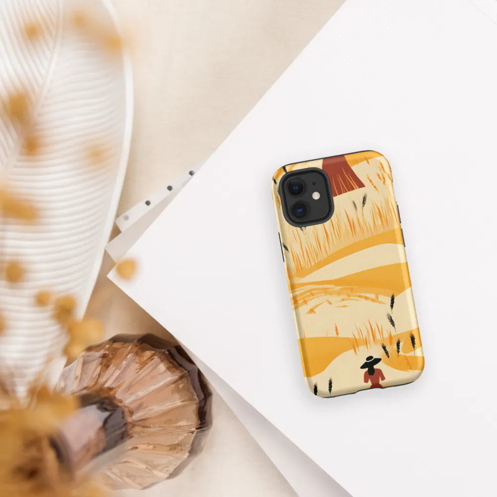Embracing the Fields: A Floral Journey | Phone Case |  12 mini | Tough Case | Matte