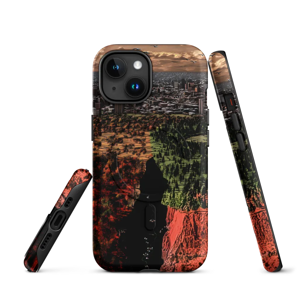 Harmony and Dissonance: A Landscape of Contrasts | Phone Case |  15 | MagSafe® Tough Case | Matte