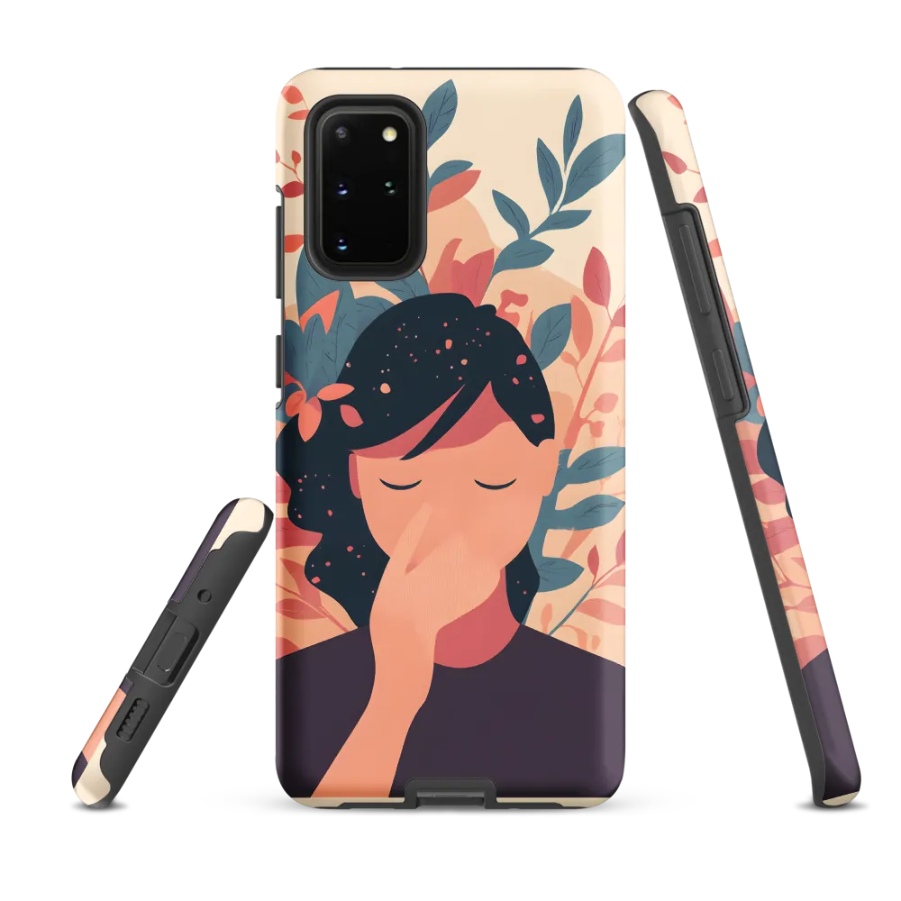 Whispers of Nature: A Serene Contemplation | Phone Case |  S20 Plus | Tough Case | Matte