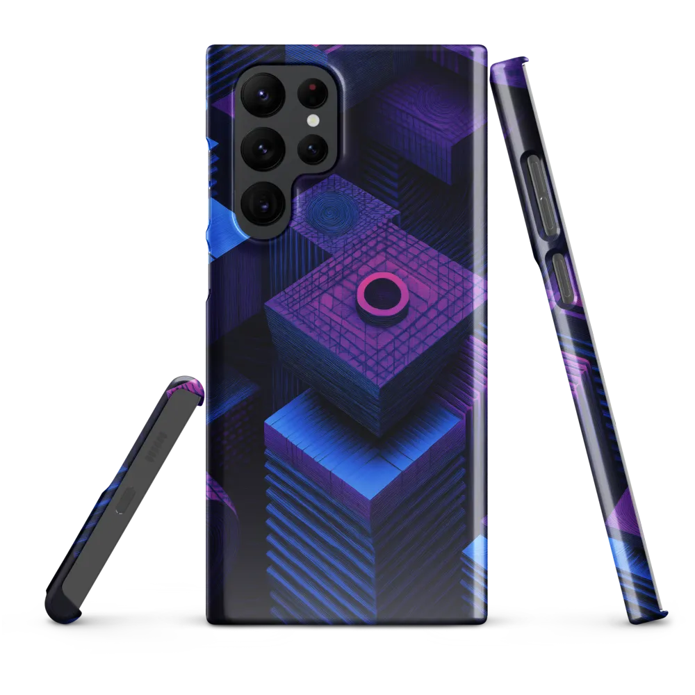 Geometric Dreams in Blue and Purple