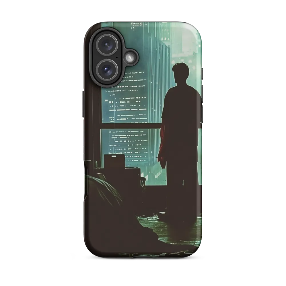 Silent Contemplation in a Futuristic Dystopia