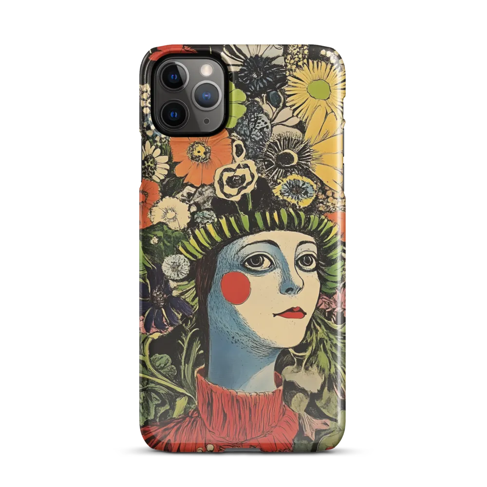 Floral Whimsy: A Portrait of Nature's Embrace | Phone Case |  11 Pro Max | Snap Case | Glossy