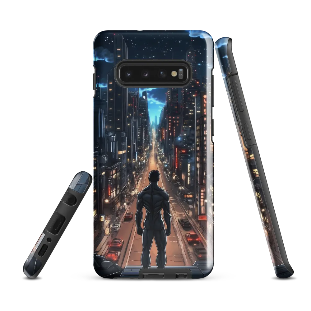 Urban Vigilance: A Hero's Watch | Phone Case |  S10 Plus | Tough Case | Glossy