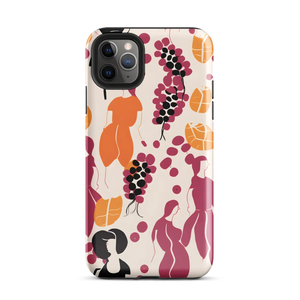 Fashion and Flora: An Abstract Dance | Phone Case |  11 Pro Max | Tough Case | Glossy