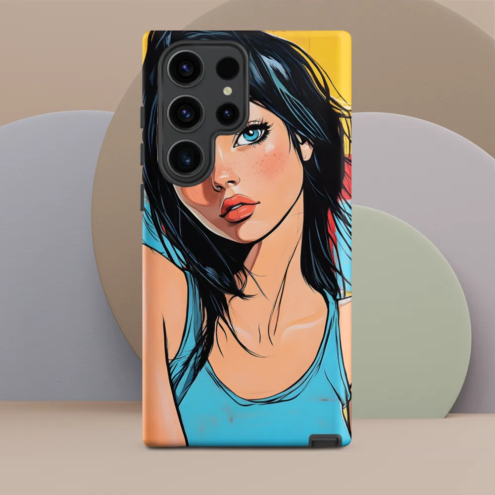 Vibrant Portrait of Modern Youth | Phone Case |  S23 Ultra | Tough Case | Matte