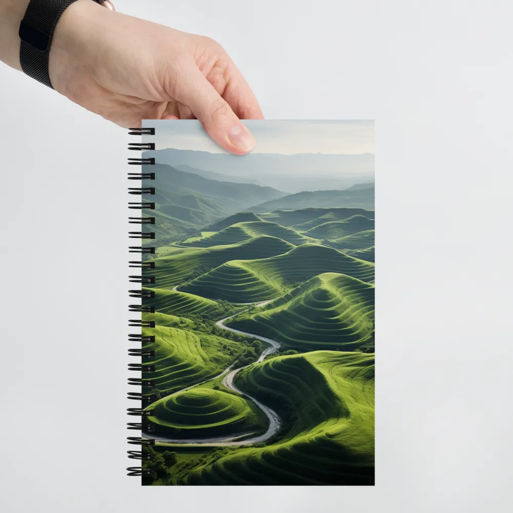 The Serene Undulations of Nature | Spiral Notebook