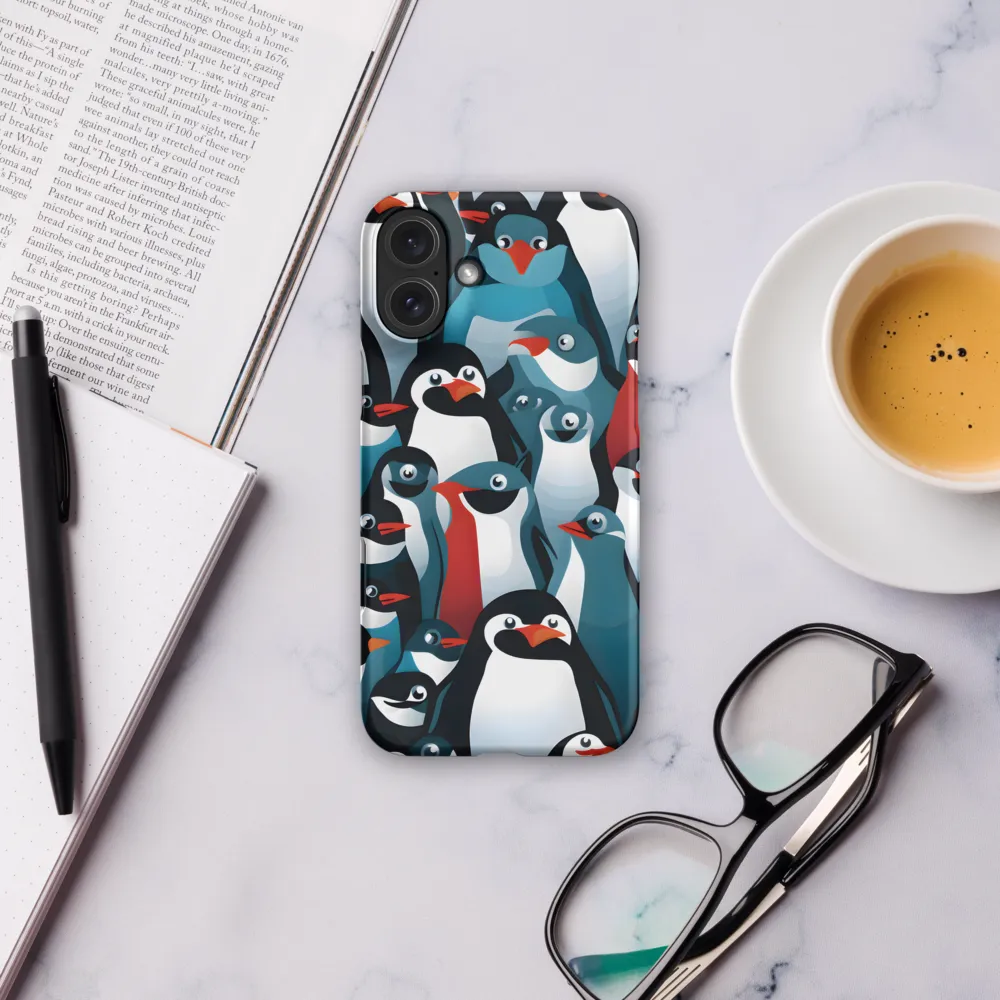 Penguin Parade | Phone Case |  16 Plus | Snap Case | Matte