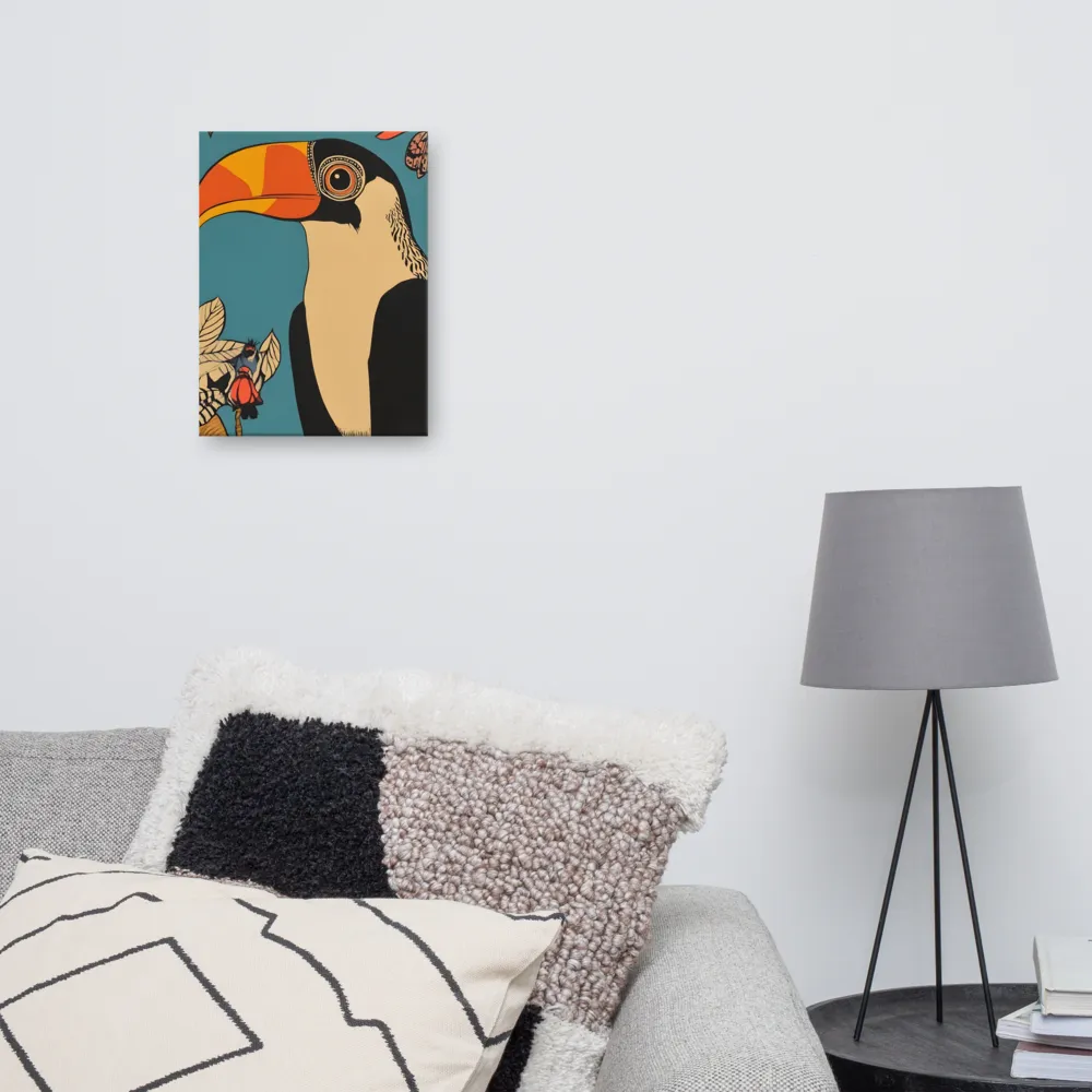 Tropical Majesty: The Toucan at Rest | Canvas | 12″×16″