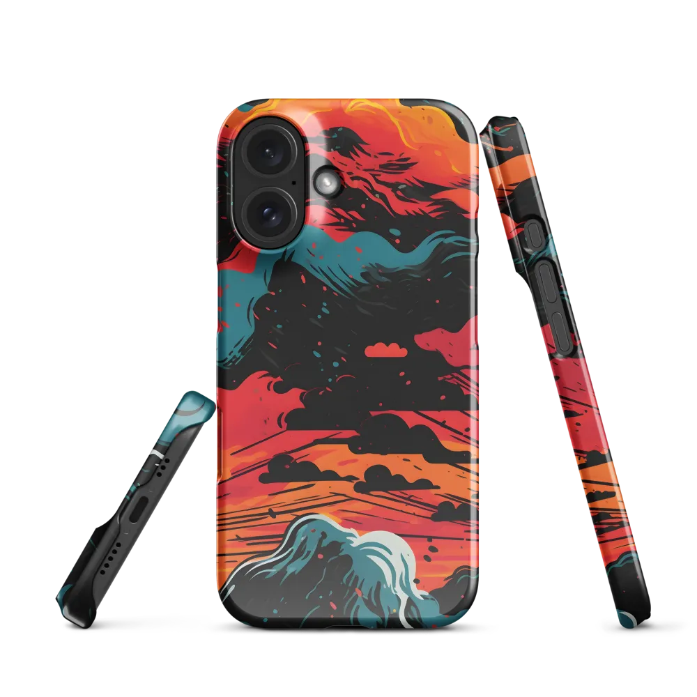 Ethereal Twilight: A Dramatic Landscape in Motion | Phone Case |  16 | Snap Case | Glossy