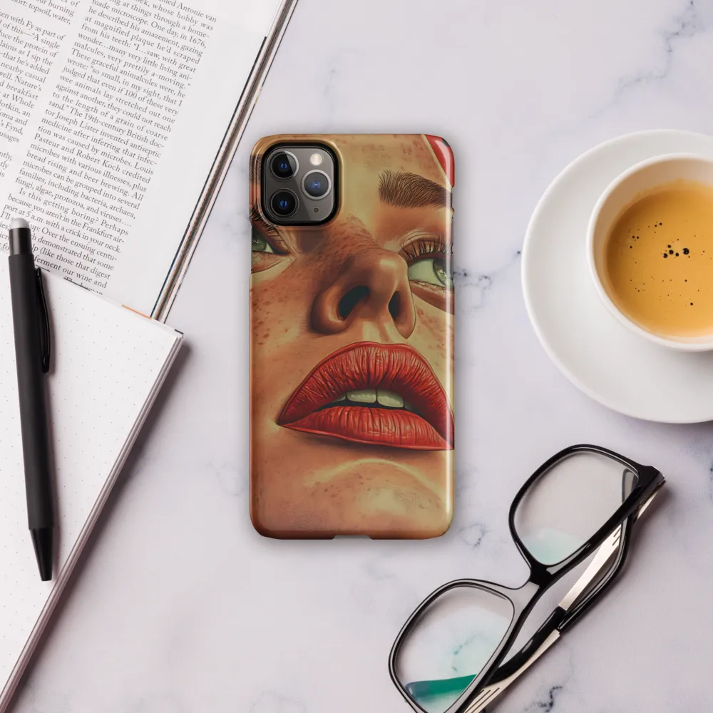 Red Intensity: A Portrait of Elegance | Phone Case |  11 Pro Max | Snap Case | Glossy