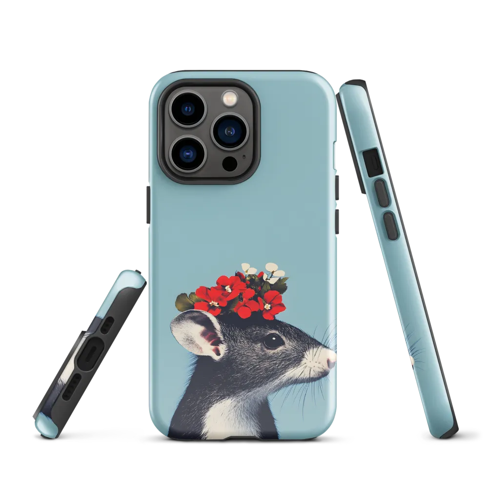 Whimsical Flora: A Mouse's Floral Crown