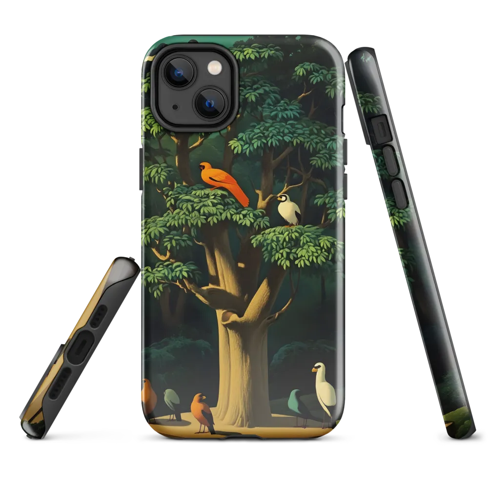 Harmony in Color: A Surreal Bird Symphony