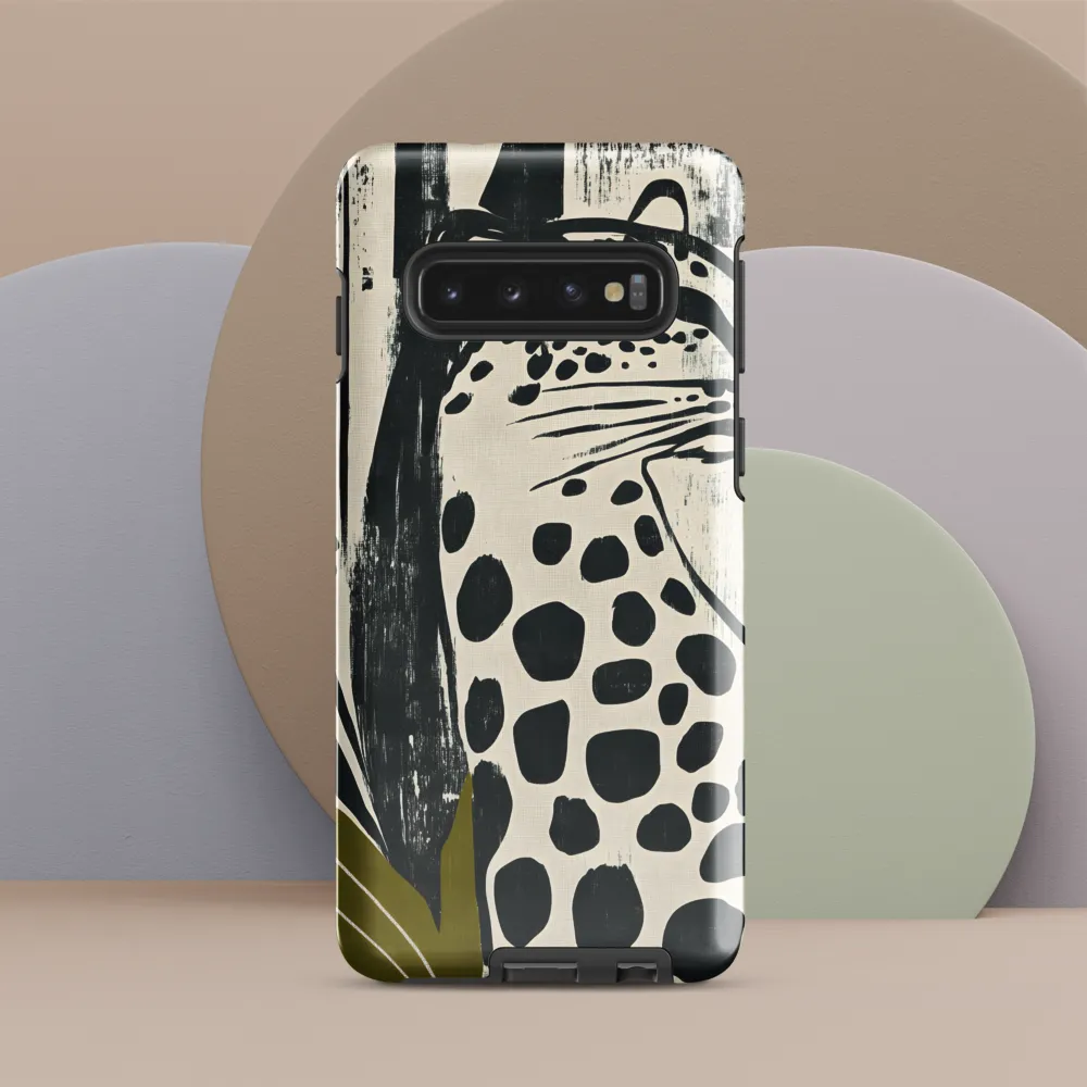 Leopard in Silhouette: A Modern Appeal | Phone Case |  S10 | Tough Case | Glossy