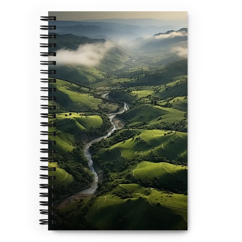 Tranquil Green Valleys | Spiral Notebook