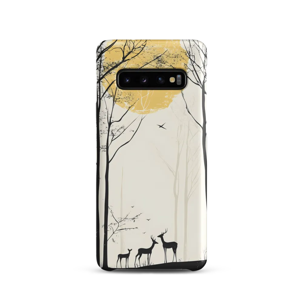 Silhouetted Serenity | Phone Case |  S10 | Snap Case | Matte