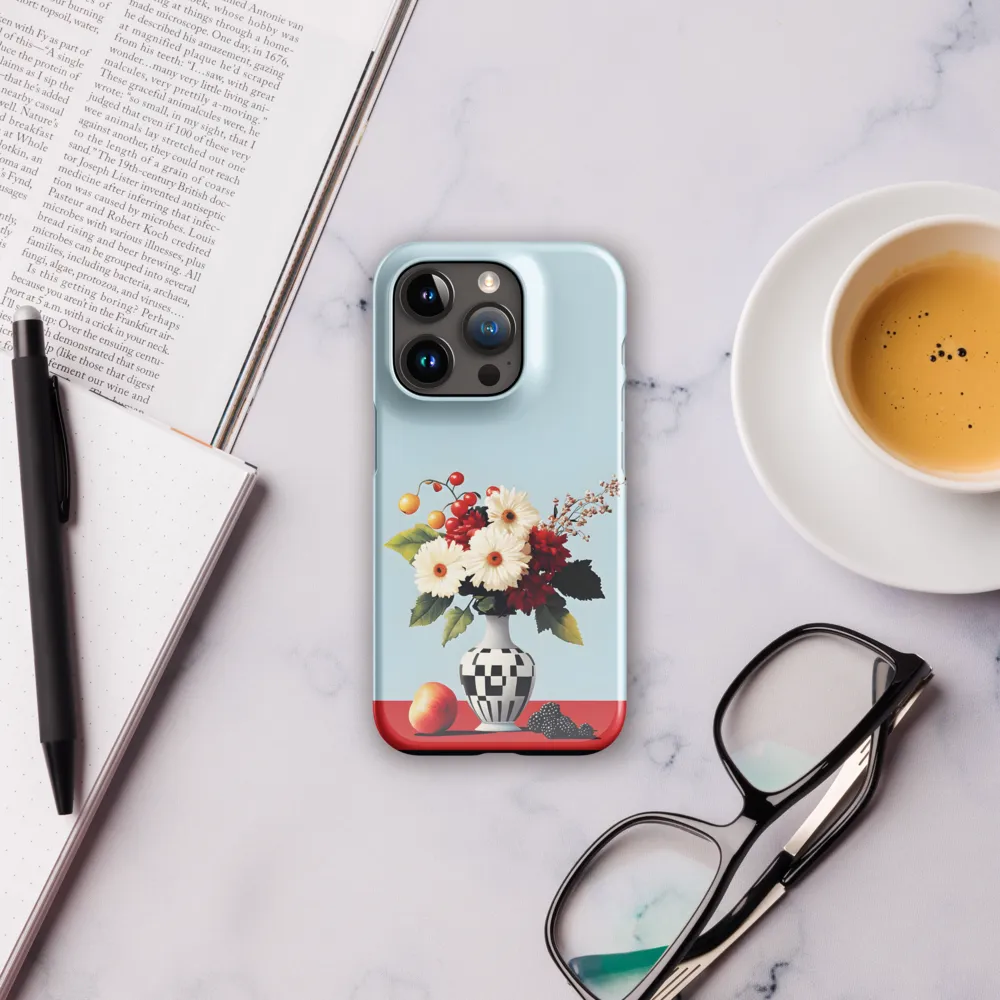 Floral Symphony: A Modern Still Life | Phone Case |  15 Pro | Snap Case | Glossy