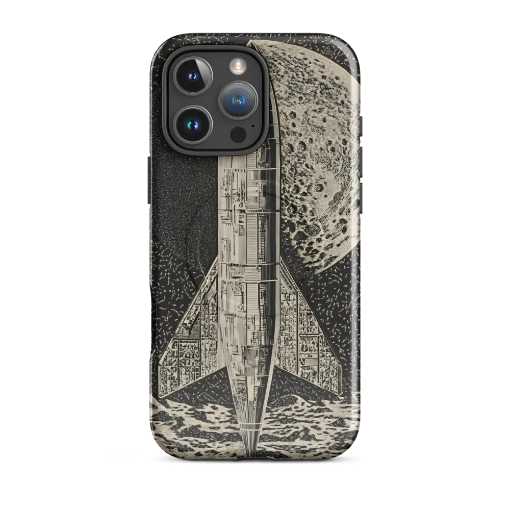 Journey to the Moon | Phone Case |  16 Pro Max | MagSafe® Tough Case | Glossy