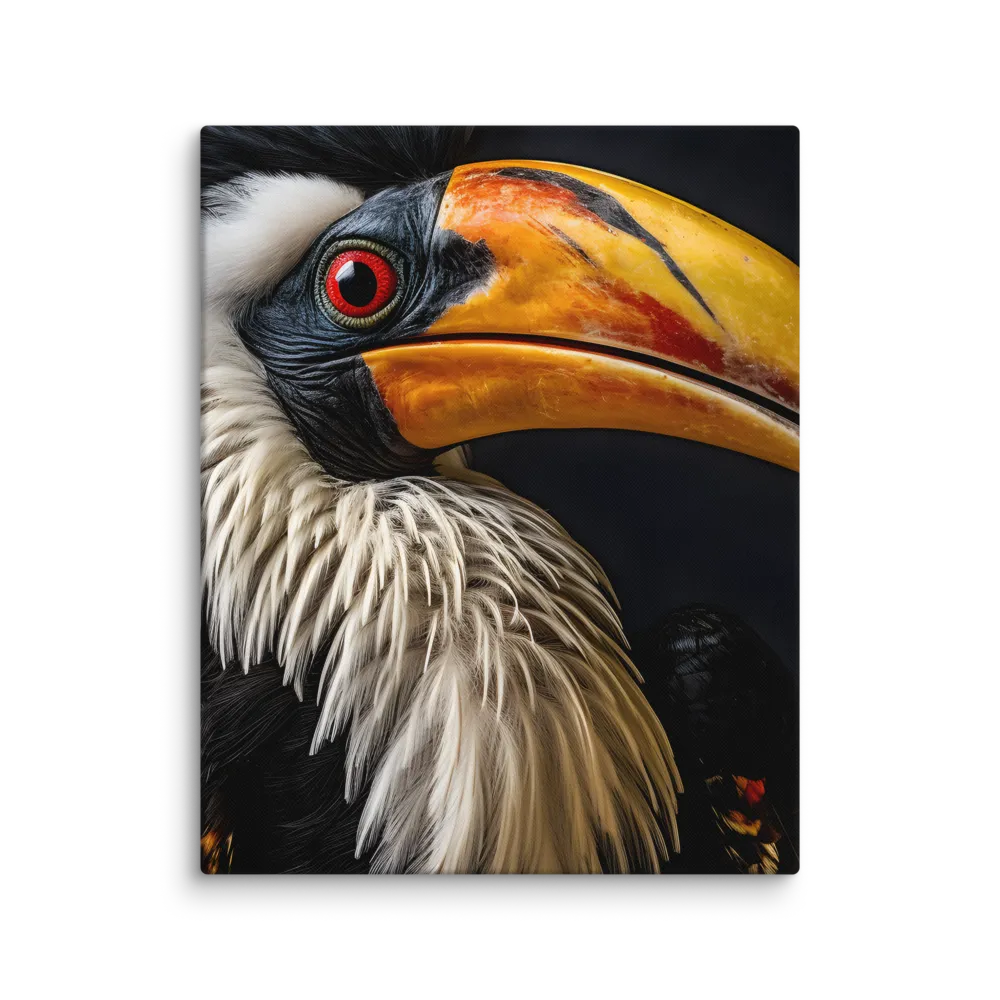 Majestic Hornbill Portrait | Canvas | 16″×20″