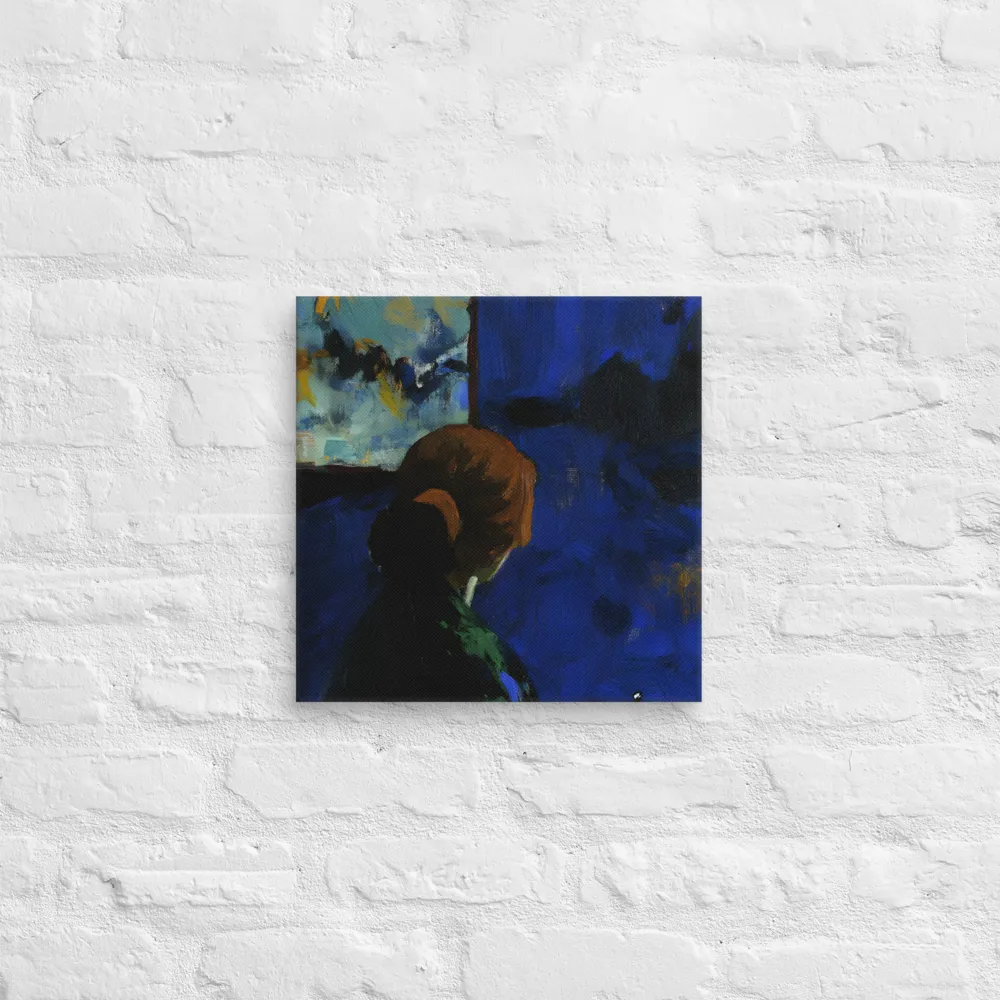 Contemplation Under the Night Sky | Canvas | 14″×14″