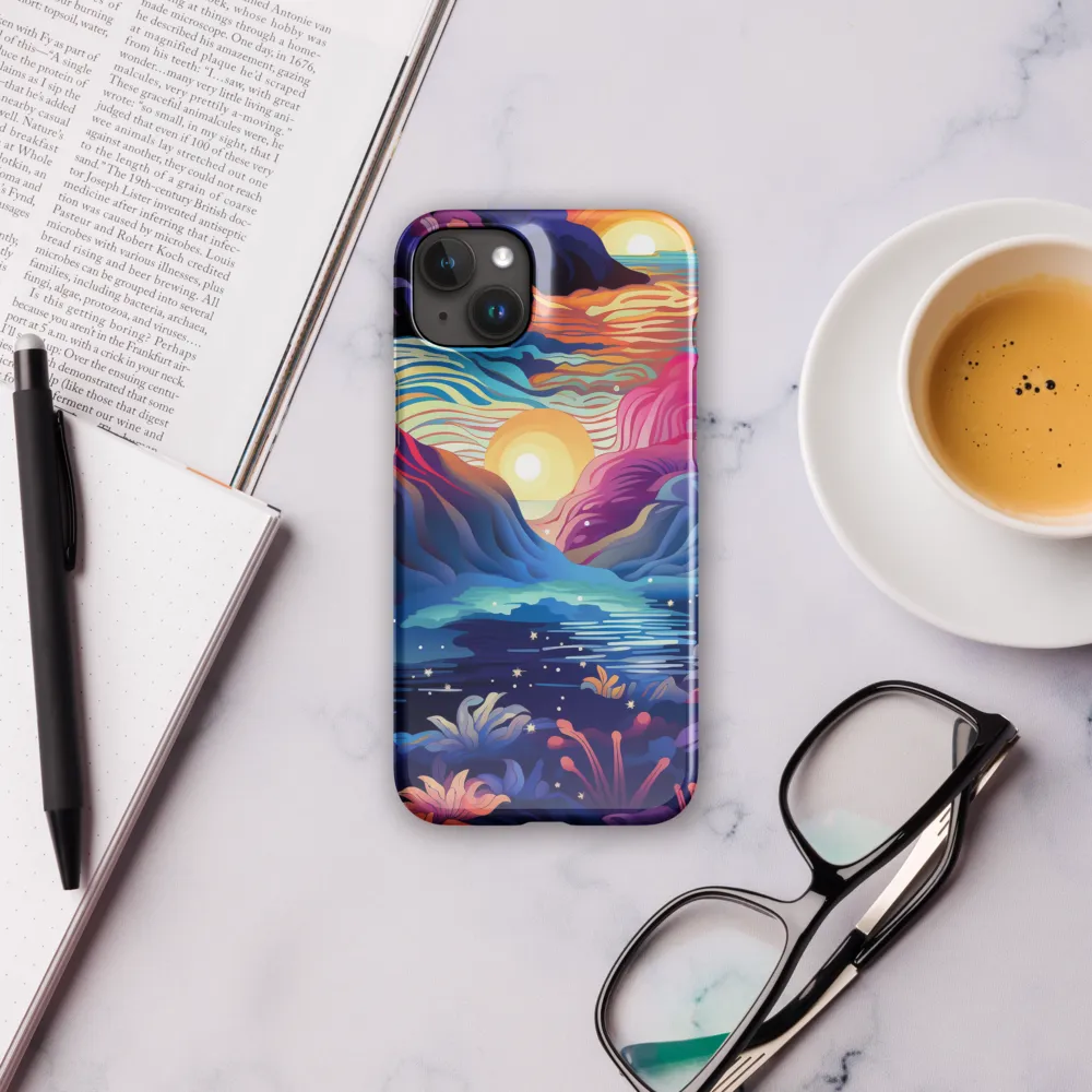 Tropical Dreamscape | Phone Case |  15 Plus | Snap Case | Glossy