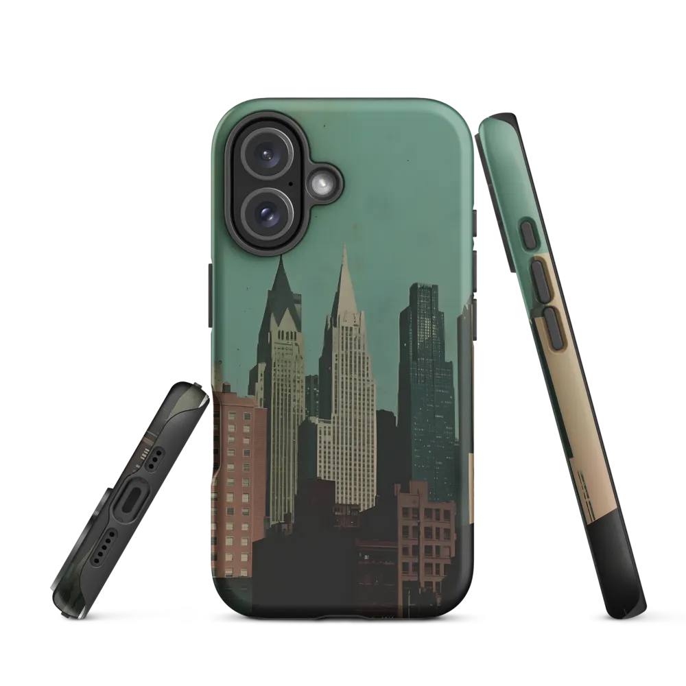 Urban Nostalgia: A Retro Cityscape | Phone Case