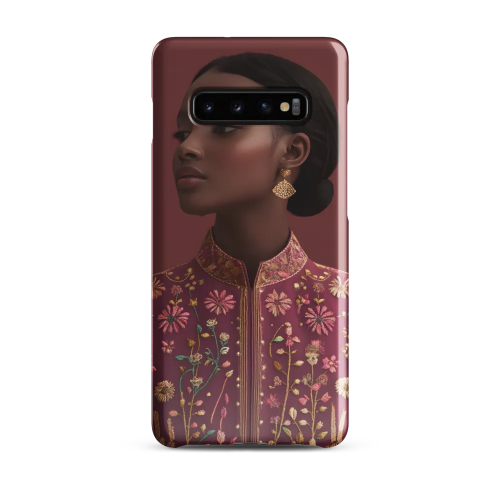 Elegance Embodied: A Traditional Fashion Statement | Phone Case |  S10 Plus | Snap Case | Glossy