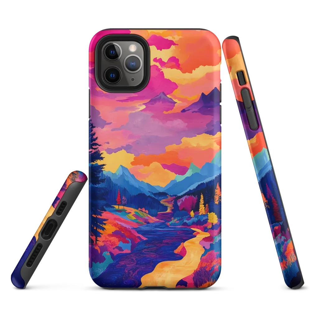 Radiant Serenity: A Surreal Landscape | Phone Case |  11 Pro Max | Tough Case | Matte