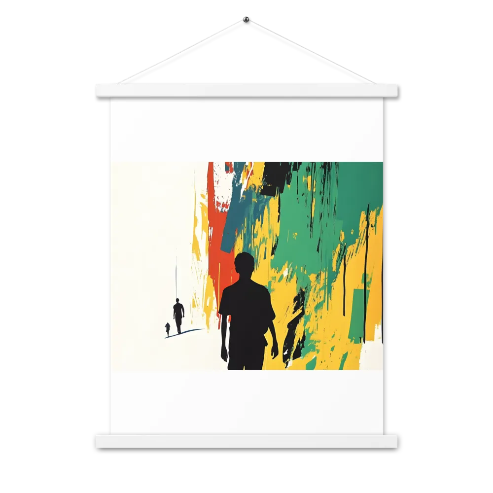 Journey of Silhouettes | Poster With White Wood Hanger | 18″×24″