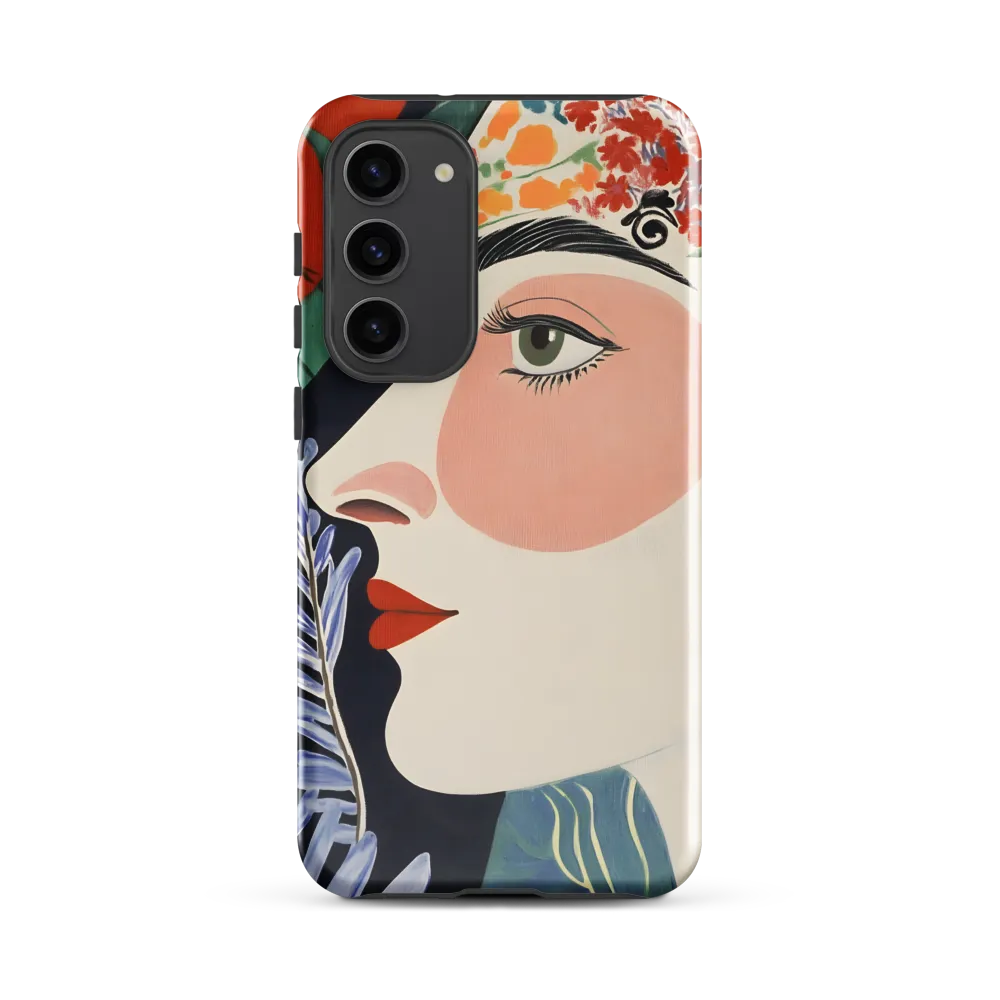 Floral Serenade: A Modern Portrait