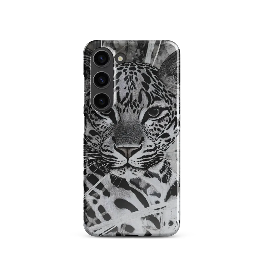 Stippled Gaze — Jaguar in Monochrome