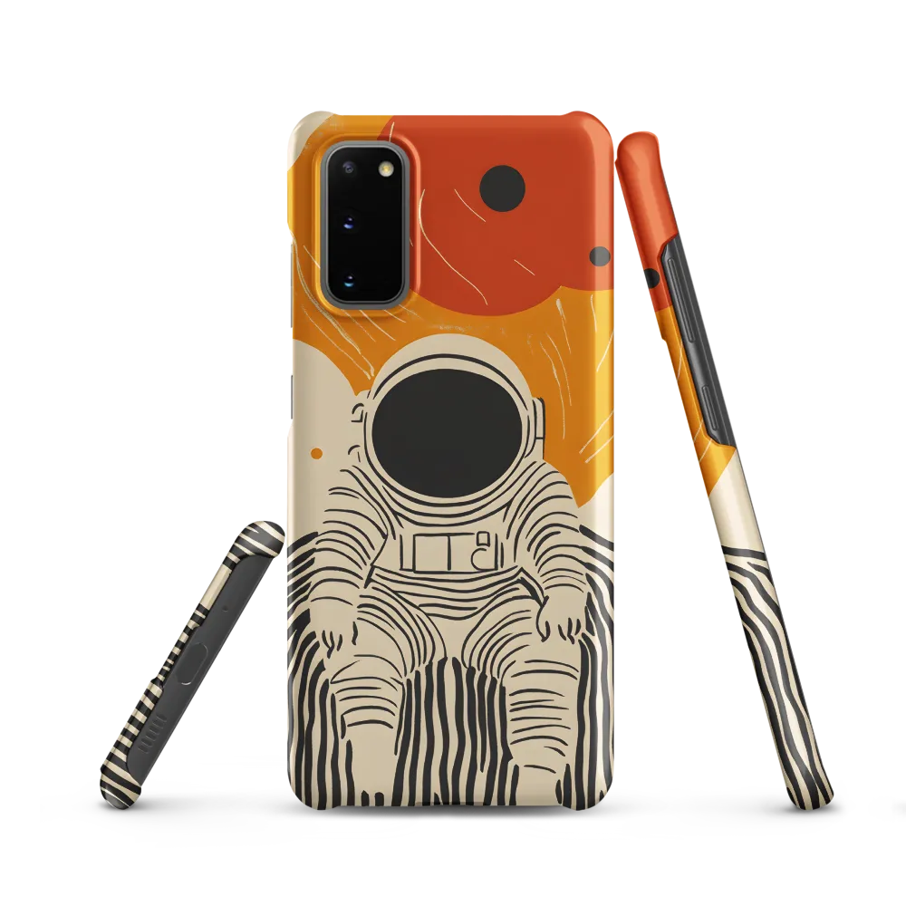 Astronaut in Cosmic Thoughts | Phone Case |  S20 | Snap Case | Matte