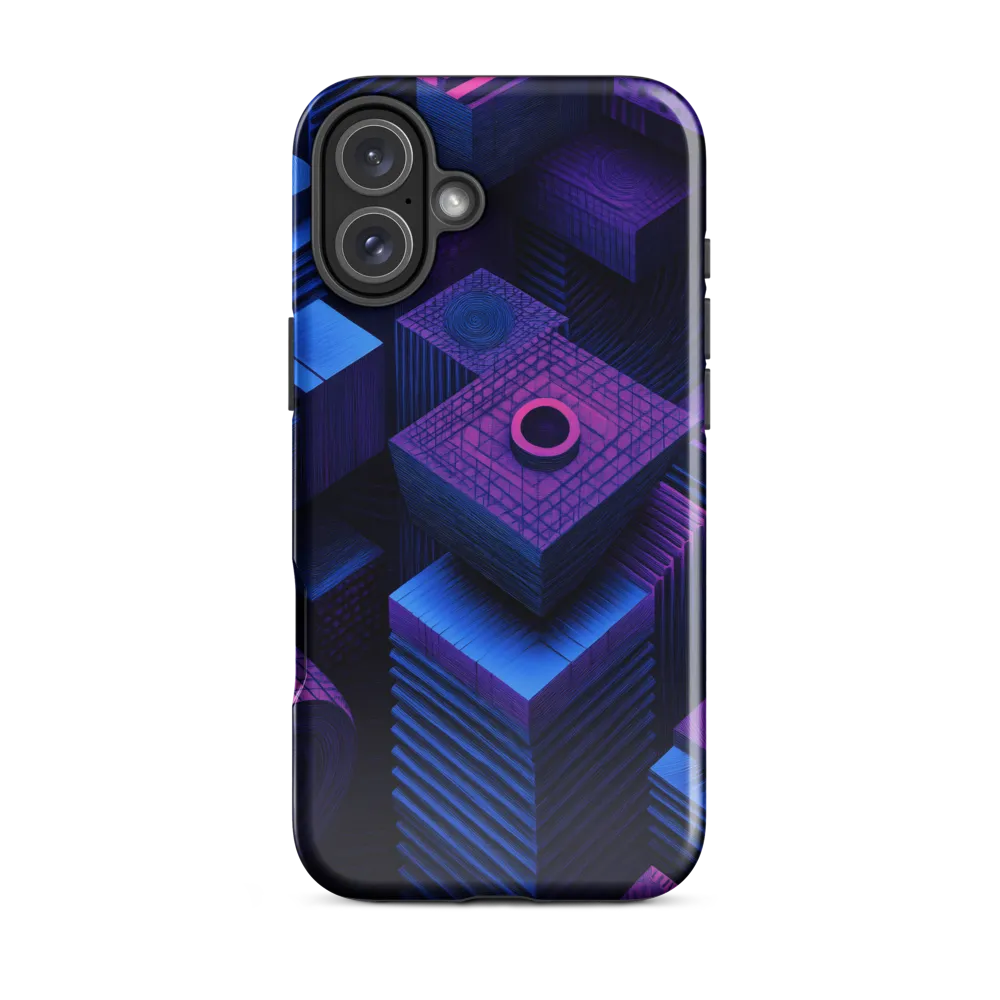 Geometric Dreams in Blue and Purple