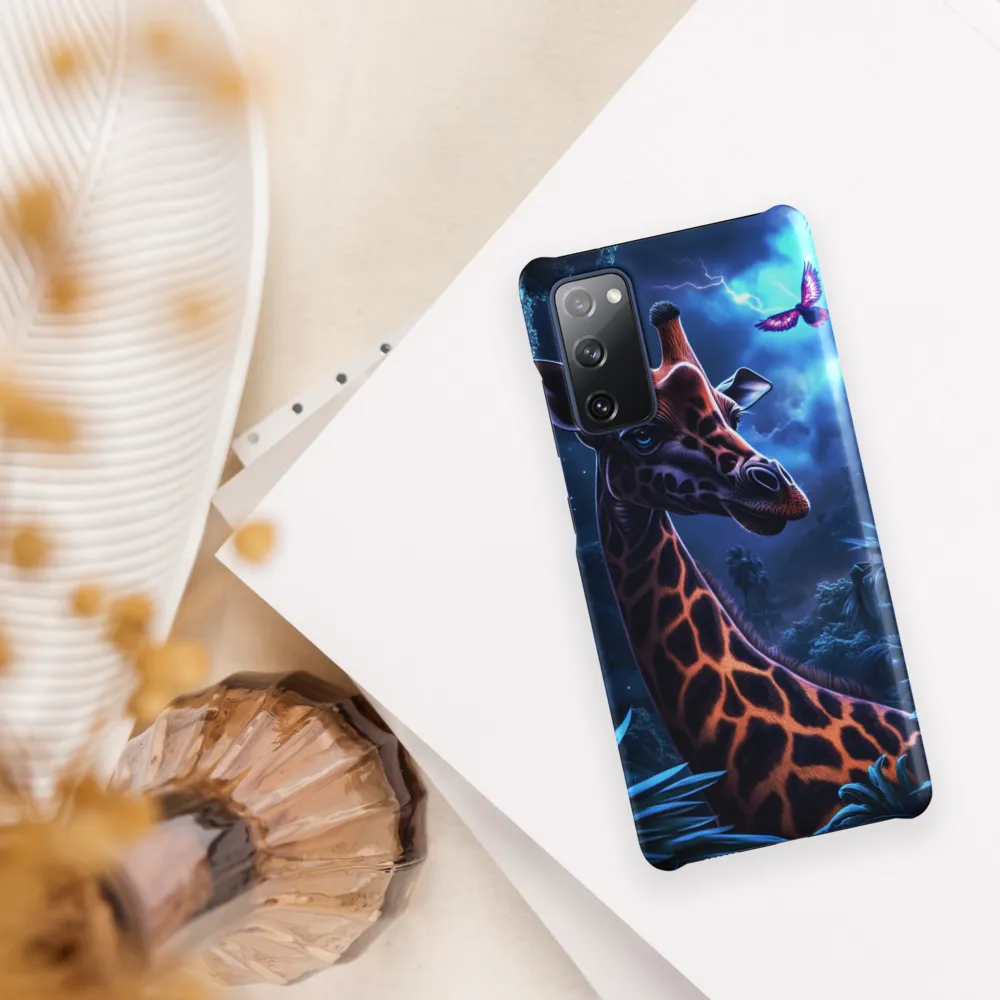 Mystical Giraffe in Twilight Jungle