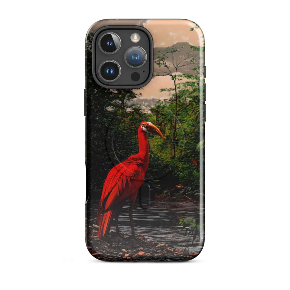 Enigmatic Elegance: The Scarlet Observer
