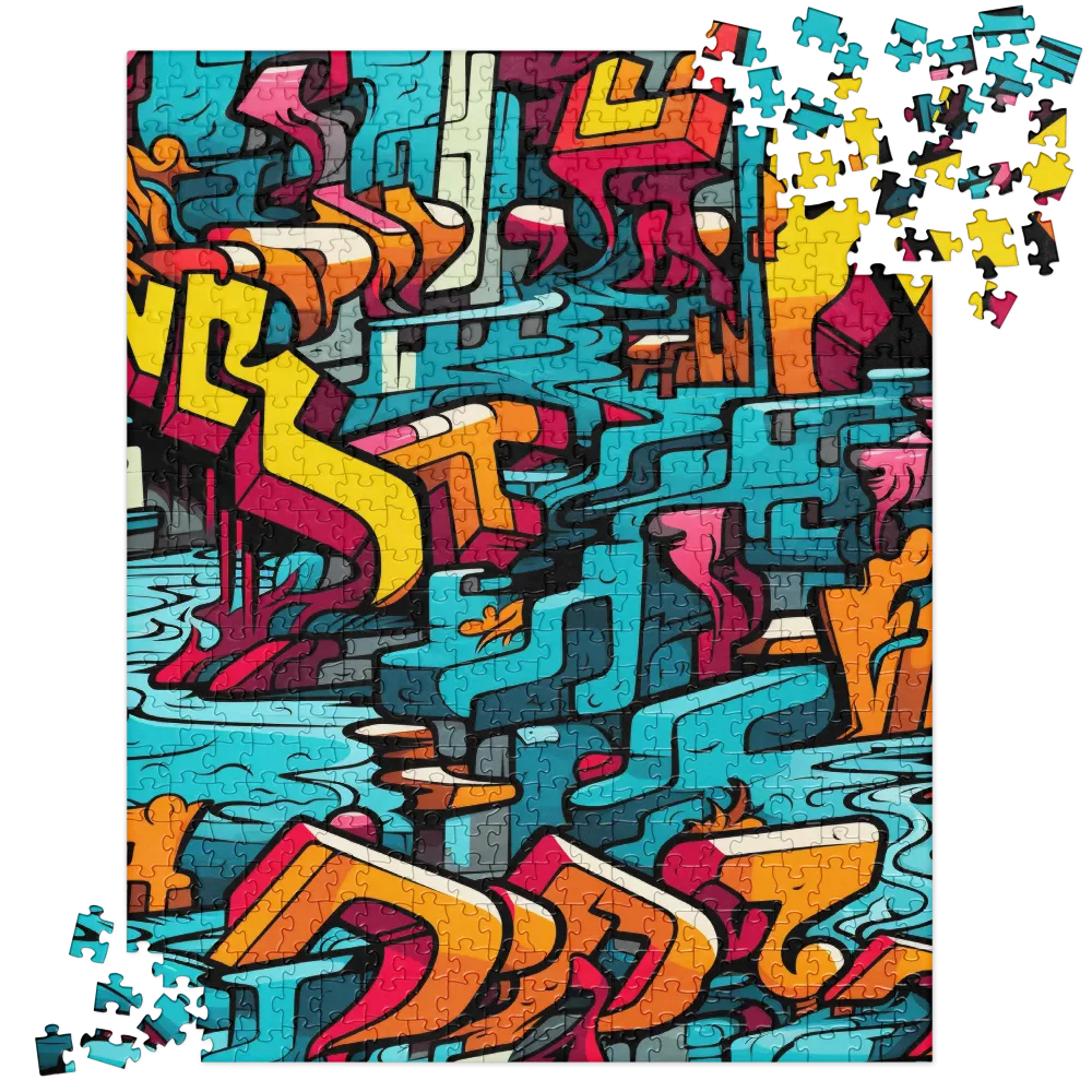 Urban Flow: A Graffiti Odyssey | Jigsaw Puzzle | 520 pieces