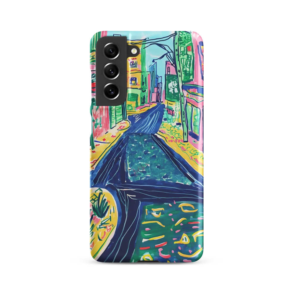 Dreamy Street in Vibrant Hues