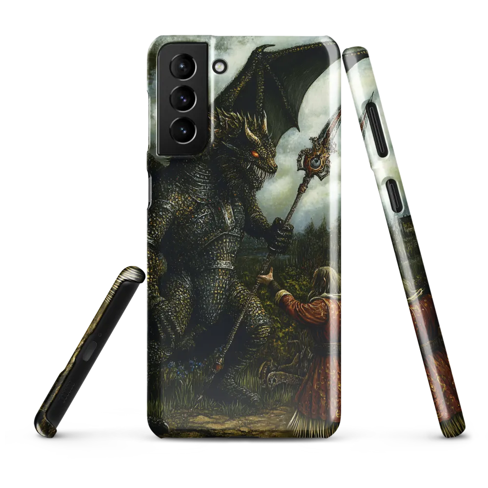 The Confrontation: Dragon vs. Wizard | Phone Case |  S21 Plus | Snap Case | Glossy