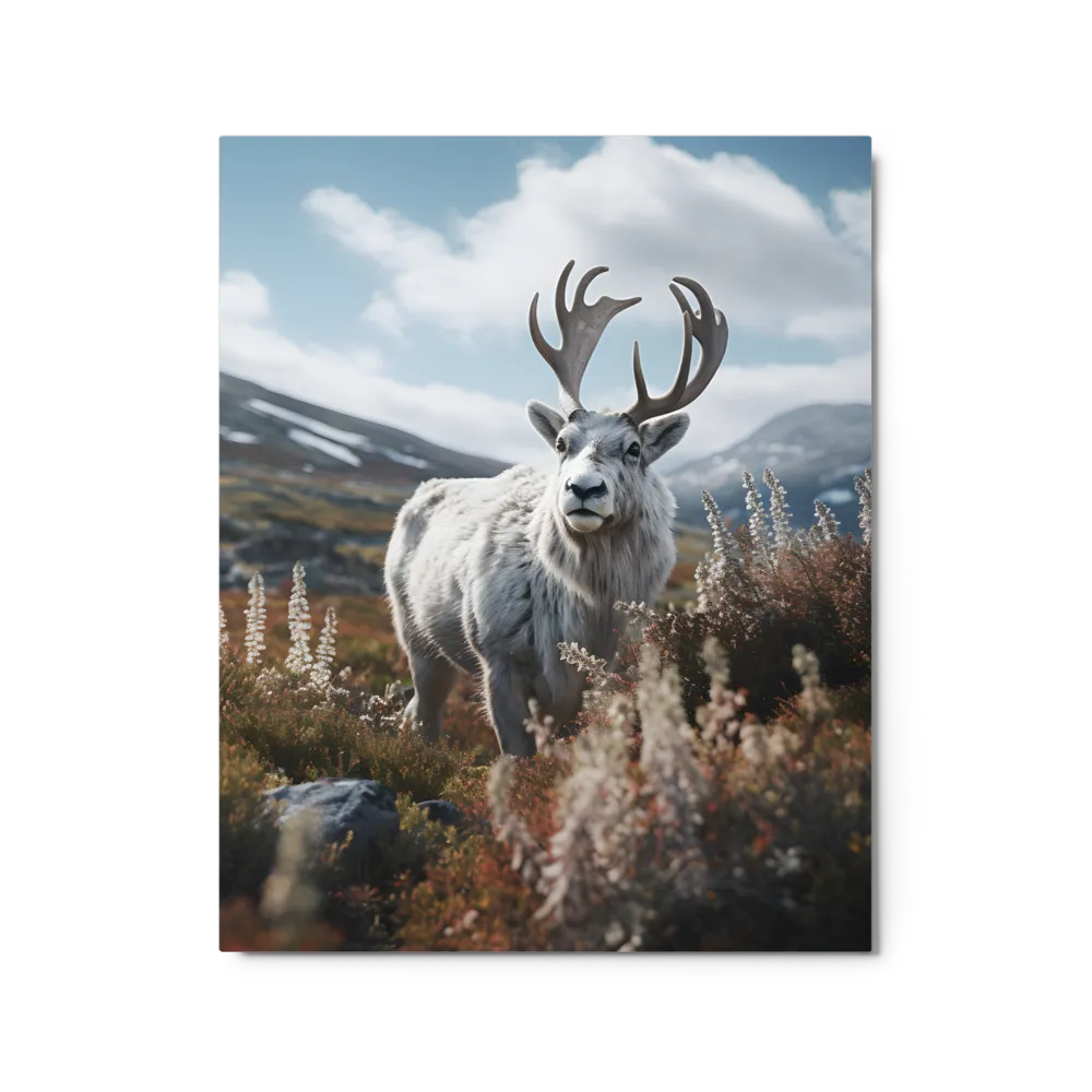Majestic Harmony: The Reindeer in Nature | Metal Print | 16″×20″