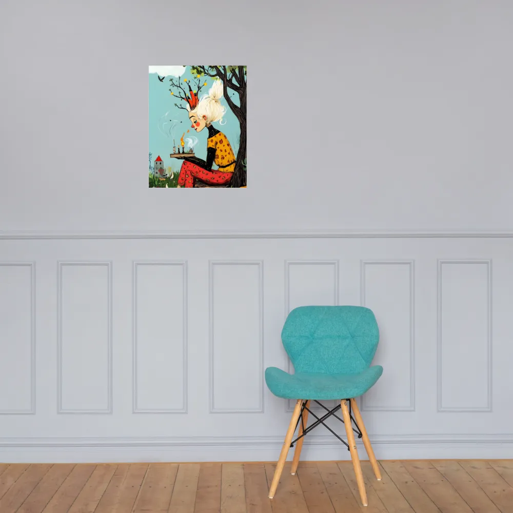 Whimsical Nature Girl | Poster | 16″×20″