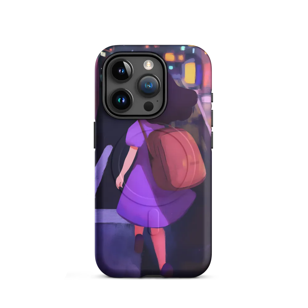 Wandering Through Neon Dreams | Phone Case |  15 Pro | MagSafe® Tough Case | Matte